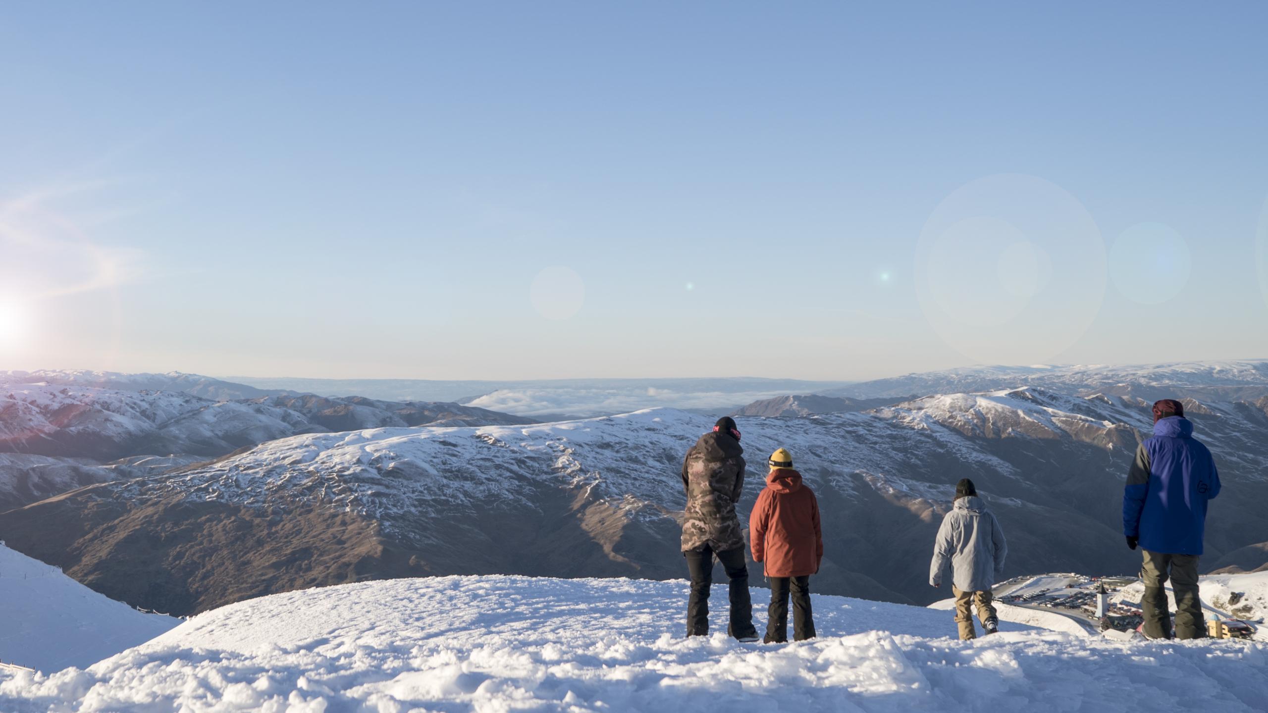 Cardrona Alpine Resort Friends looking at view highres